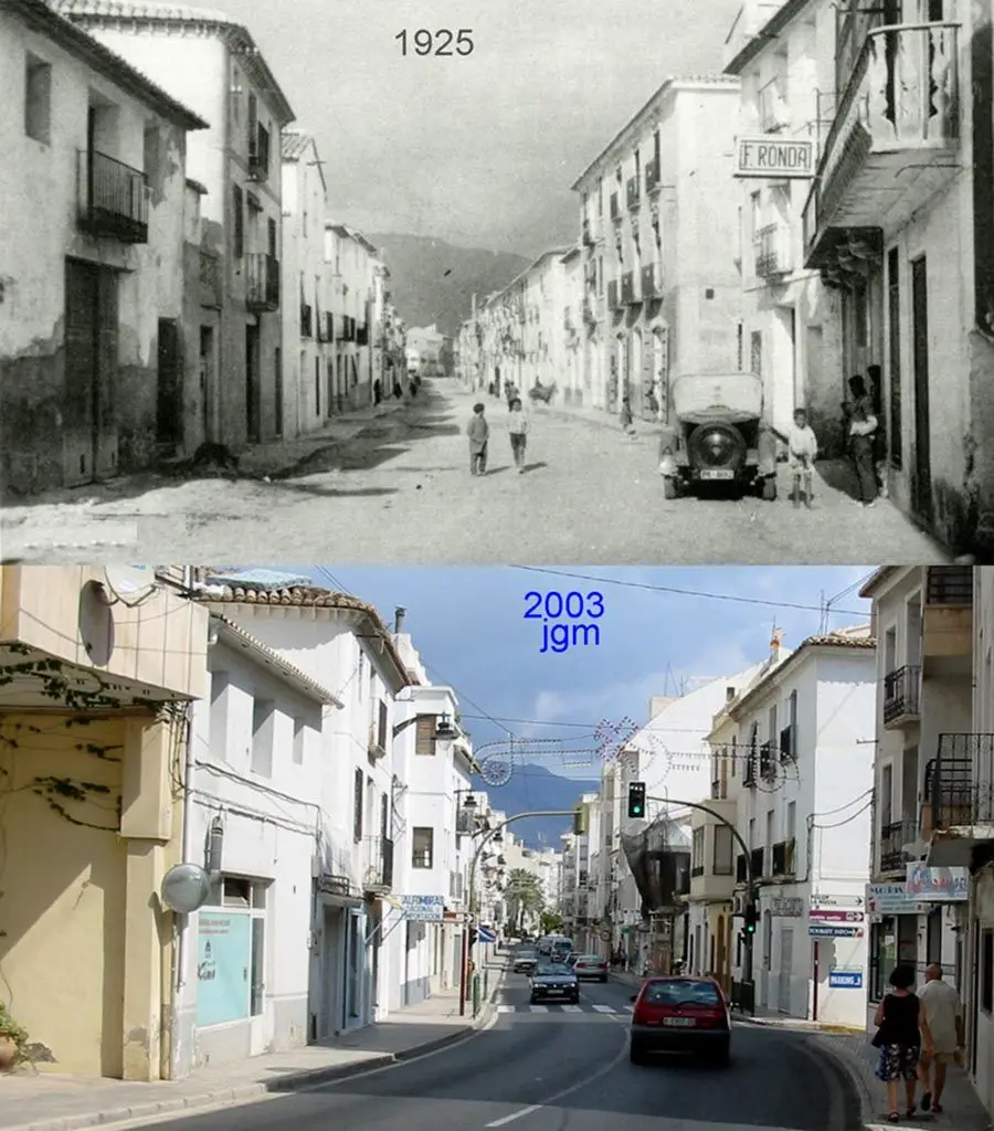 1925 · 2003 — Calle con furgoneta