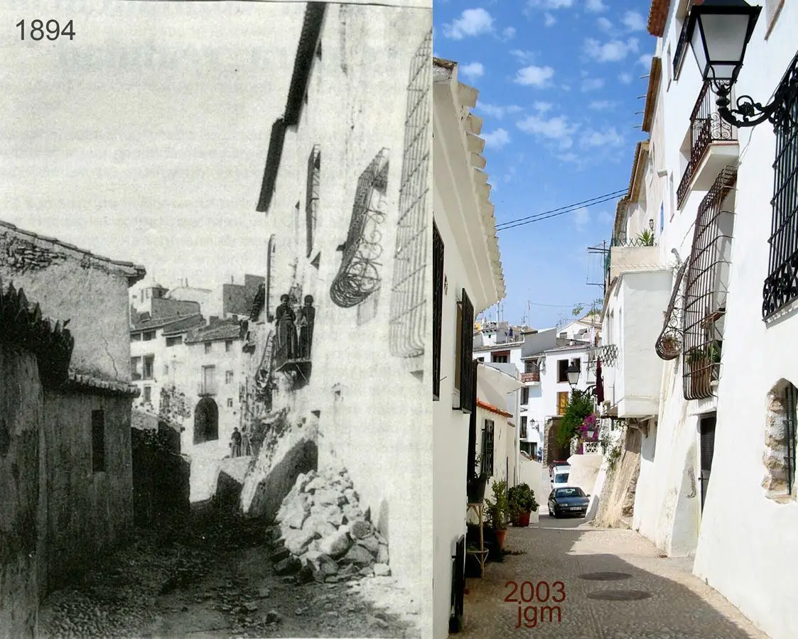 1894 · 2003 — Calle en la ladera