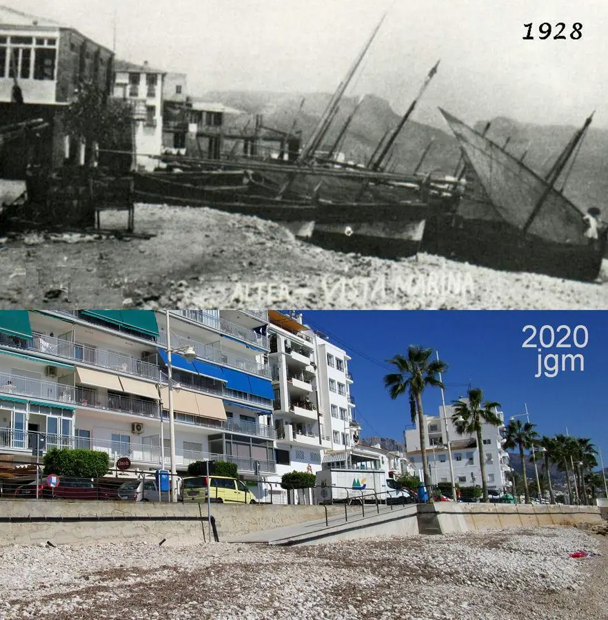 1928 · 2020 — Barcas de vela latina en la playa
