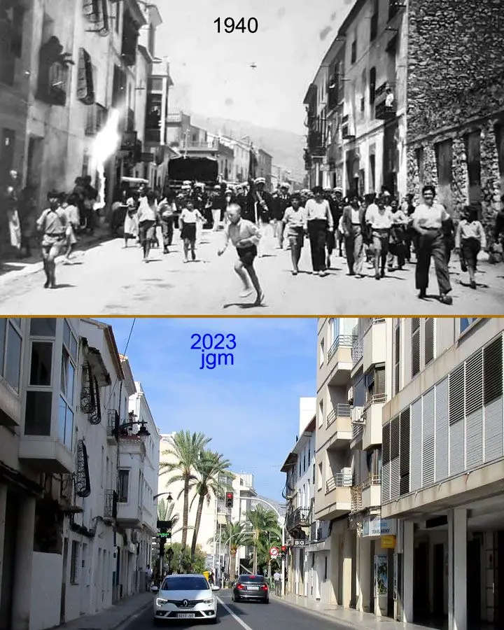 1940 · 2023 — Desfile por la calle