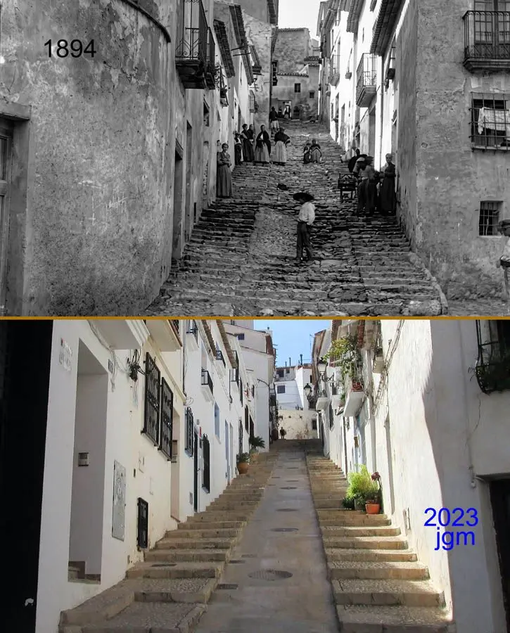 1894 · 2023 — Escalera a la plaza de la iglesia