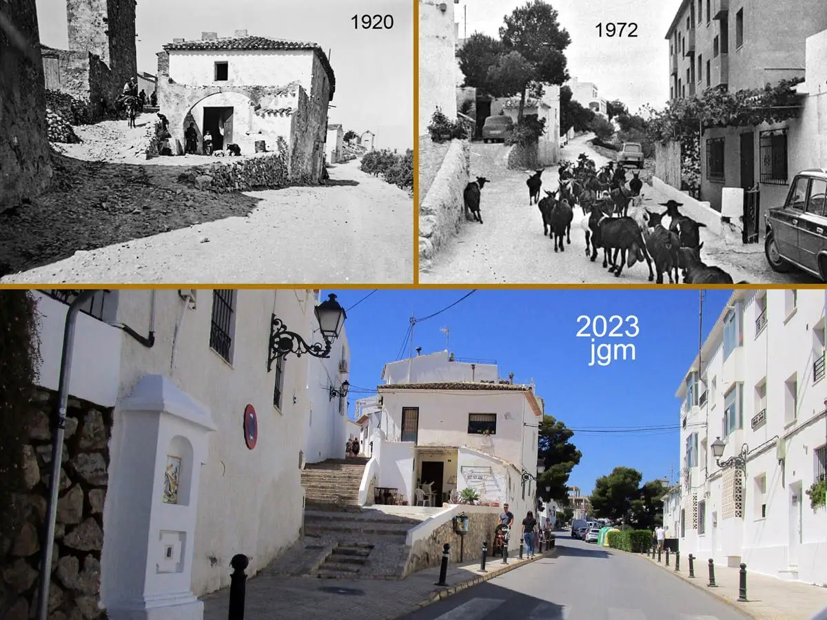 1920 · 1972 · 2023 — Cabras por la calle